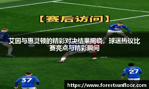 球速体育艾因与惠灵顿的精彩对决结果揭晓，球迷热议比赛亮点与精彩瞬间